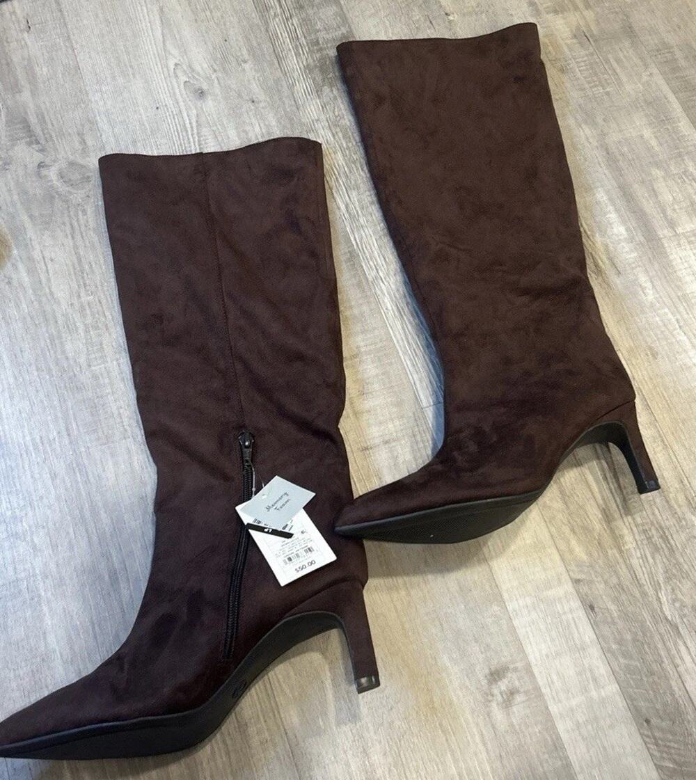 A New Day Women’s Justice Boots Brown Suede with Memory Foam Insole Size 7.5 $50